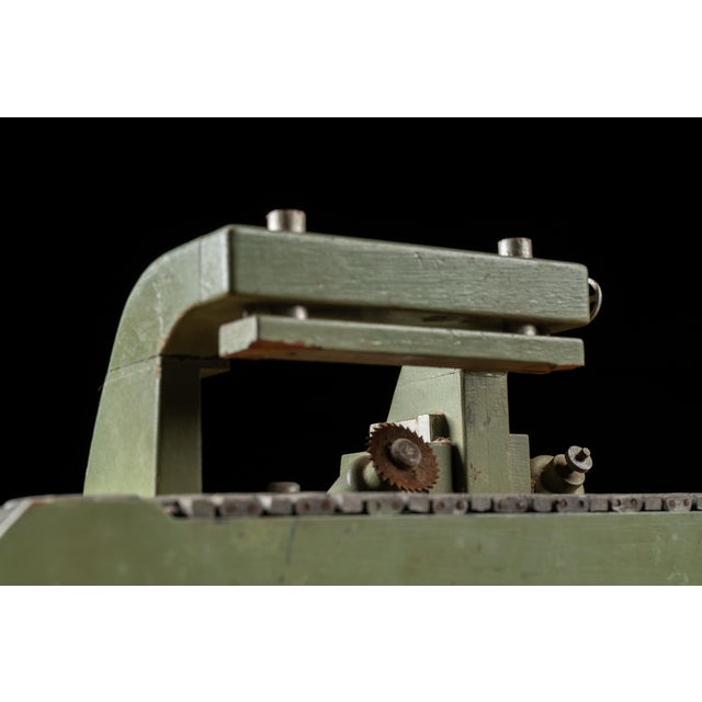 Metal Vintage Salesman Sample Rip Saw With Conveyor Belt For Sale - Image 7 of 10