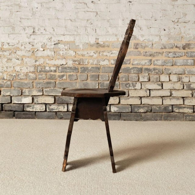 1900s French Oak Gothic Style Chair For Sale - Image 4 of 9