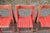 Red Mid-Century Folding Chairs in Red Beech, Set of 6 For Sale - Image 8 of 18