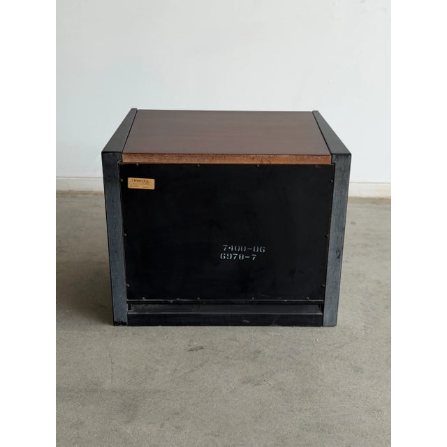 1980s Single Angular Nightstand by Henredon For Sale - Image 12 of 15