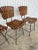 Mid-Century Modern Mid Century Modern Wooden Bentwood Slatted Chairs With Iron Bases - Matching Set of 4 For Sale - Image 3 of 11