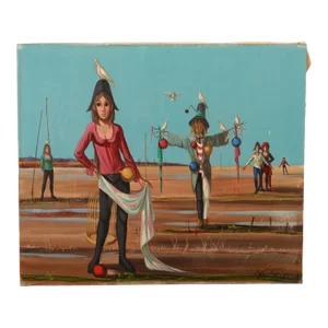 Mid-Century French Surrealist Painting