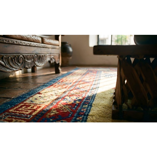 Fantastic Tan Beige and Red Color With Florid and Animalistic Design Antique Chinese Ningxia Rug For Sale - Image 15 of 15