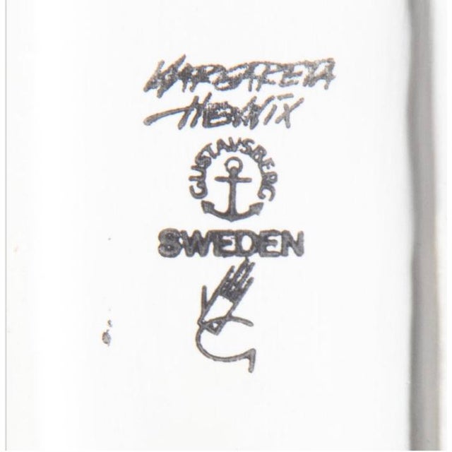 This vase is part of the Flash series Margareta designed for the Gustavsberg Sweden Factory. The shape is a nice circle...