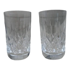 1980s Waterford Crystal Lismore Tumblers- Set of 2