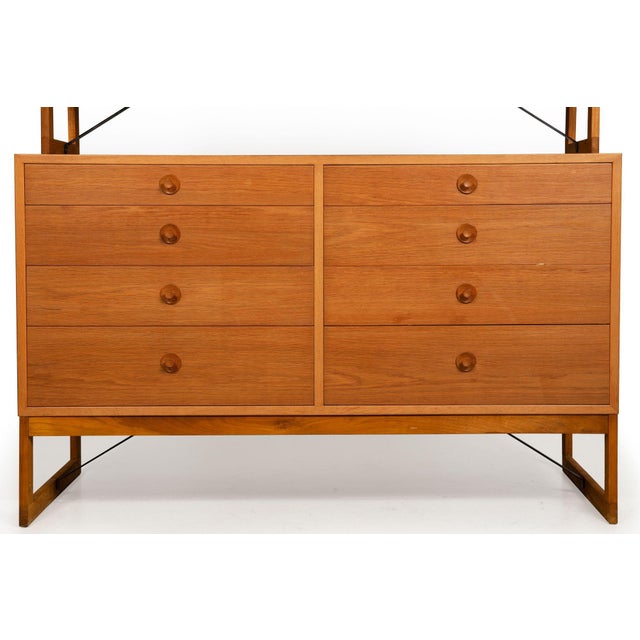 White Mid 20th Century Swedish Modern “Oresund” Oak Bookcase and Dresser by Borge Mogensen For Sale - Image 8 of 18