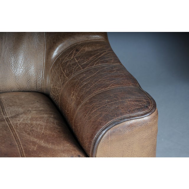 Vintage DS44 Two-Seater Buffalo Leather Sofa from de Sede, 1970s For Sale - Image 16 of 18