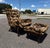 Mid Century Modern Arden Tufted Velvet Lounge Chair and Ottoman set by Castro Convertible. Upholstered in groovy multi-...