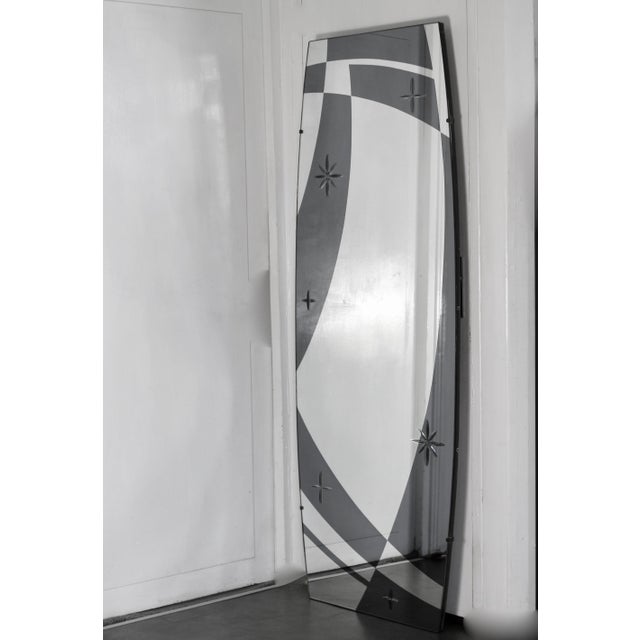 Mirror by Jaqcues Hitier for Marly Frères, France, 1960s For Sale - Image 12 of 17