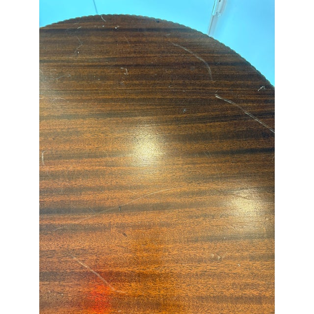 Vintage Hand Carved Tripod Pie Crust Wood Accent Table in the Manner of Chippendale For Sale - Image 12 of 16