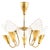 Ceiling Lamp with Five Gracefully Curved Brass Arms attributed to Carl Fagerlund, 1950s For Sale - Image 12 of 12