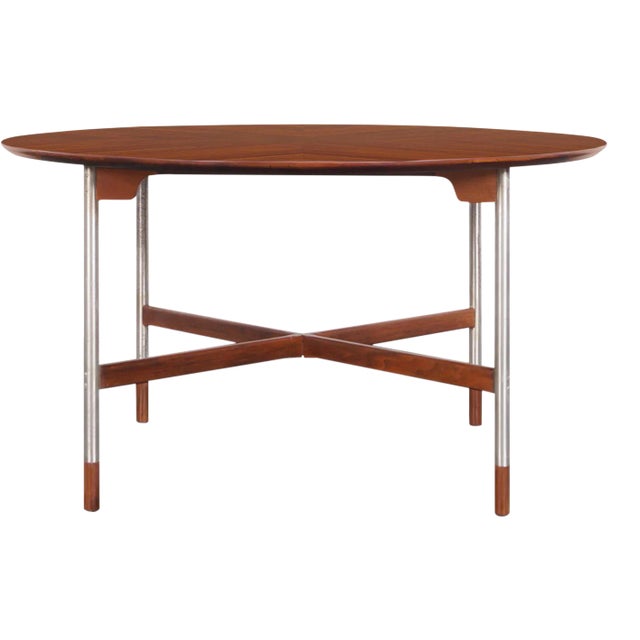 Mid-Century Modern Starburst Walnut Table by Jack Cartwright for Founders, 1960s For Sale