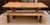 Rustic Crate & Barrel Dakota Table and Benches, Set of Three For Sale - Image 3 of 17