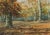 20th Century Watercolour Drawing of Autumnal Trees in Northern Ireland Forest 1950 Circa For Sale - Image 4 of 4