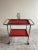 Modernist Bar Cart in Tubular Steel with Red Lacquered Wooden Trays, 1950s For Sale - Image 9 of 13