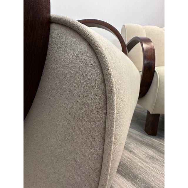 Set of Armchairs attributed to Jindrich Halabala for Up Závody, 1960s For Sale - Image 6 of 18