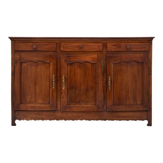 Walnut Provincial French Buffet/Enfilade For Sale