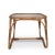 Brown Mid-Century Rattan & Glass Side Table For Sale - Image 8 of 8