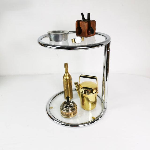 German Bauhaus Side Table in the style of Eileen Gray, 1980s For Sale - Image 13 of 14