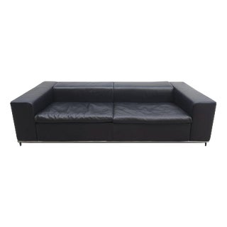 Boston Sofa in Black Leather from Who's Perfect For Sale