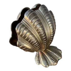 1960s Clamshell Bookends- a Pair