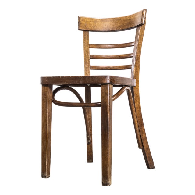 Vintage Oak and Bentwood Dining Chair, 1960s For Sale
