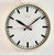 Metal Vintage Beige School Wall Clock from Van Doorn, 1960s For Sale - Image 7 of 18