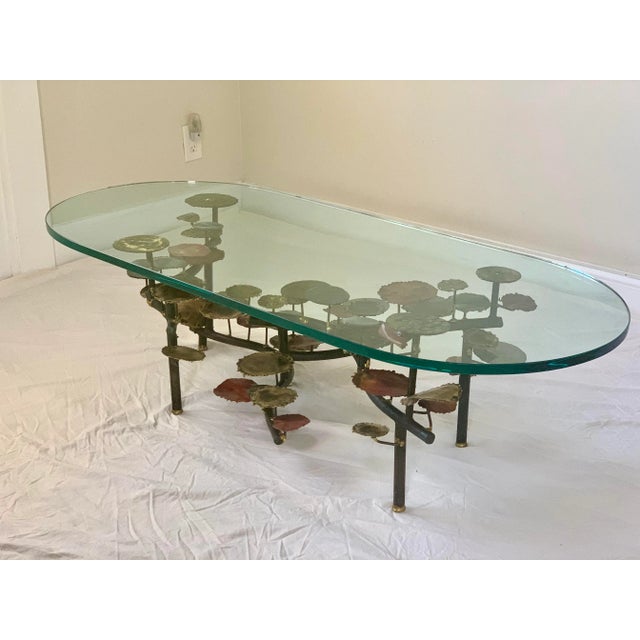 Silas Seandel Lily Pad Coffee Table - Circa 1972 Signed and Dated For Sale - Image 9 of 13
