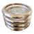 Antique Silver Plate and Glass Coasters Set of 4 For Sale