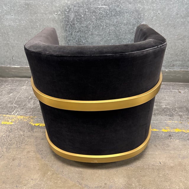 Restoration Hardware Reginald Swivel Chair For Sale In San Francisco - Image 6 of 12
