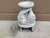 Vintage Neoclassical Cast Stone Triple Dolphin Garden Pedestal For Sale - Image 9 of 11