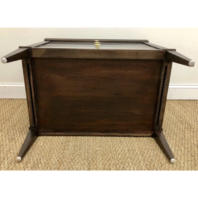 Beverly Furniture "Boxer" 3 Drawer Mahogany Nightstand For Sale - Image 10 of 11