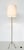Mid-Century Modern Brass Floor Lamp, c.1940s. Up to 250V (Europe/UK Standard).The wiring of this item may be original and...