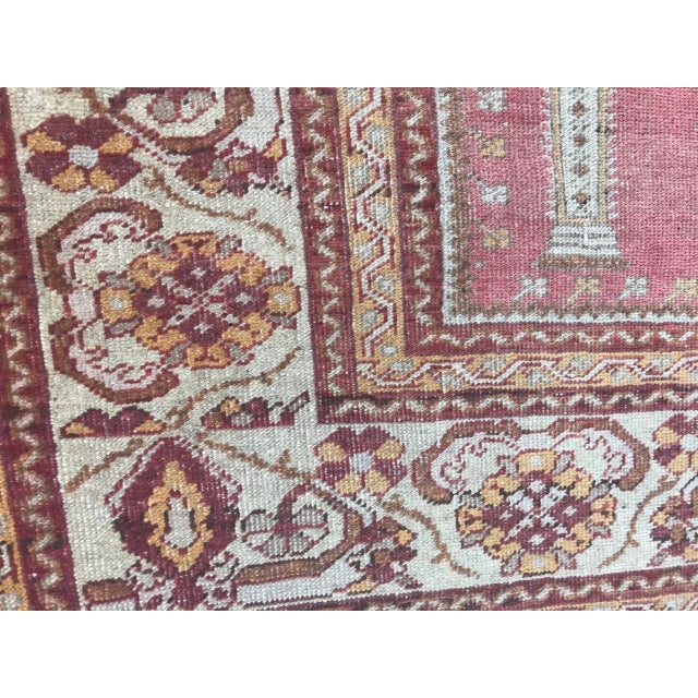 Vintage Turkish Ghyordes Prayer Rug For Sale - Image 11 of 13