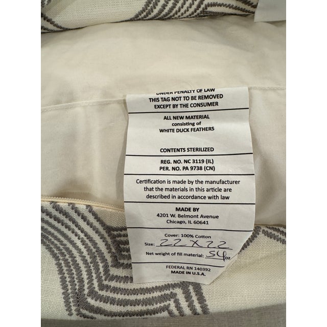 Thom Filicia Home for Eastern Accents Veer Throw Pillows, Pair For Sale - Image 12 of 12