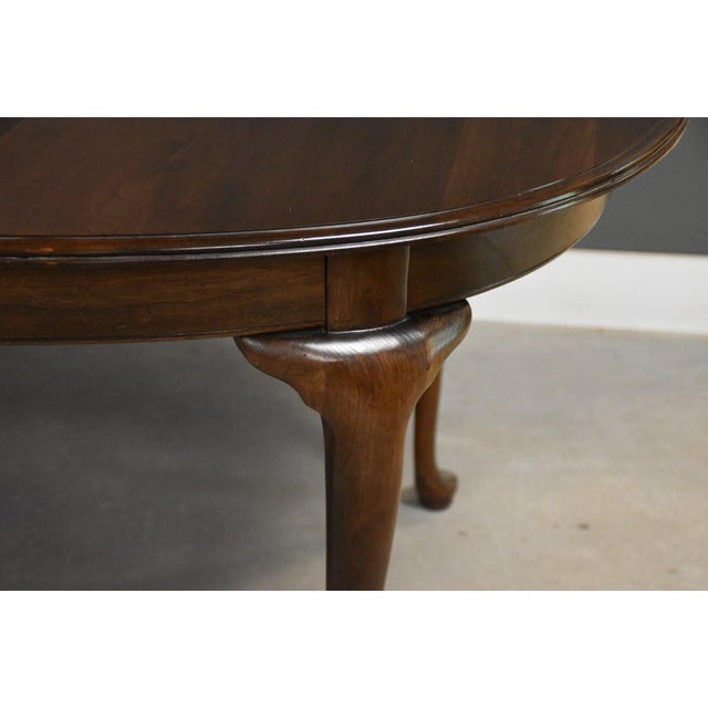 Mid 20th Century Mid 20th Century Solid Cherry Dining Table by Ethan Allen For Sale - Image 5 of 13