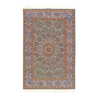 Pasargad DC Fine Hand Knotted Silk & Wool Rug For Sale