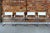Set of four vintage Italian cantilever chairs in Bauhaus style from the 1980s, upholstered in original white leather on a...