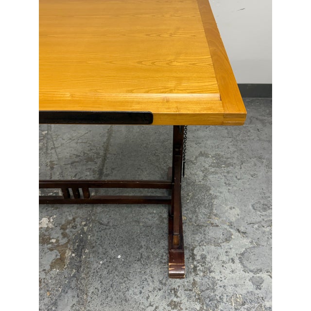 Restoration Hardware Restoration Hardware 1920s French Drafting Table For Sale - Image 4 of 11