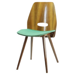 Oak and Plywood Dining Chair by František Jirák for Tatra, 1960s For Sale