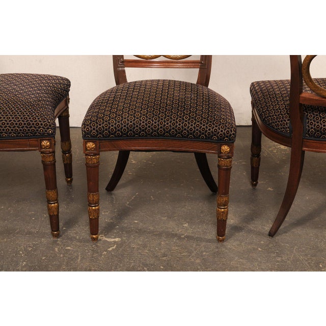 French Set of "Ouroboros" Back Dining Chairs For Sale In Atlanta - Image 6 of 12