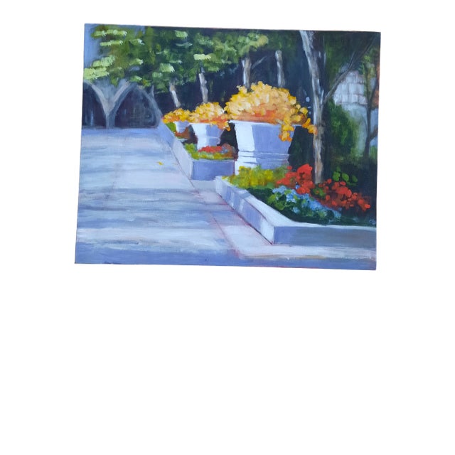 A Walk in the Garden Painting For Sale