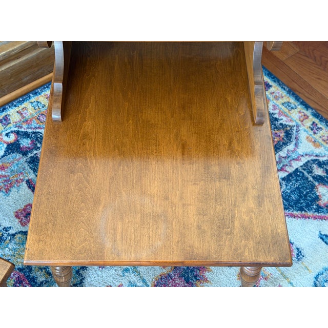 Mid 20th Century Heywood-Wakefield "Old Colony" Solid Maple Step Tables - A Pair For Sale - Image 6 of 12