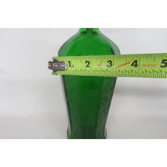 W & L Beverages Frank's Best Seltzer Green Bottle Glenshaw Art Deco Glass 4821b For Sale - Image 13 of 18