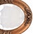 Antique Victorian Gold Gilded Oval Frame — Convex Bubble Glass Portrait Frame For Sale - Image 9 of 12