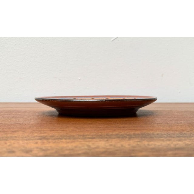 Vintage Ceramic Handpainted Wall Plate, 1970s For Sale - Image 12 of 14