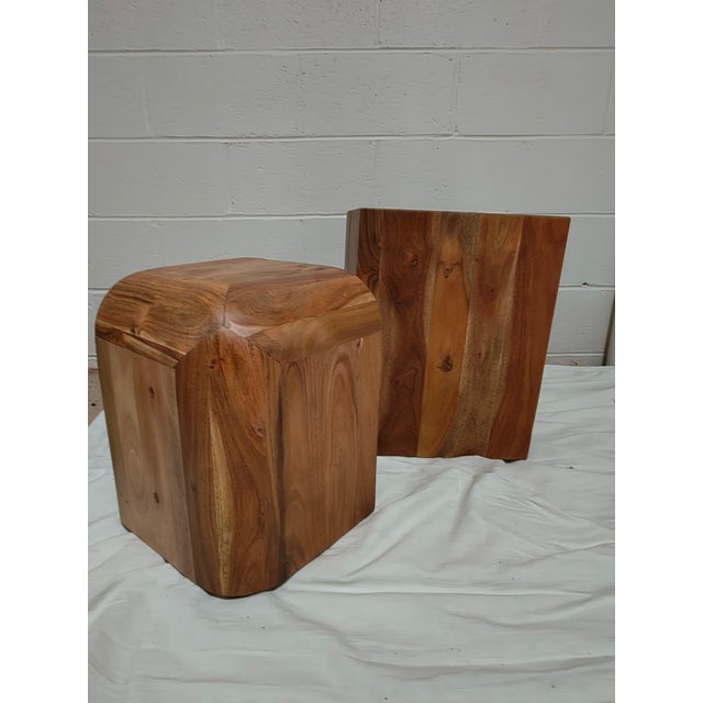 Pair of Accent Stacking Tables Cubism Bauhaus Styling For Sale - Image 9 of 9