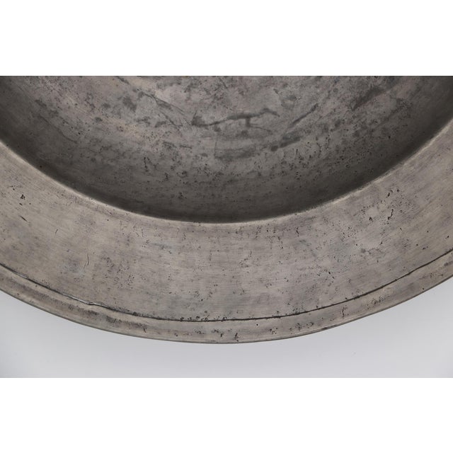 Large Alms Dish, Pewter, Germany, 18th Century For Sale - Image 6 of 16