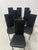 Vintage Chairs in Black Leather, Set of 8 For Sale - Image 17 of 18