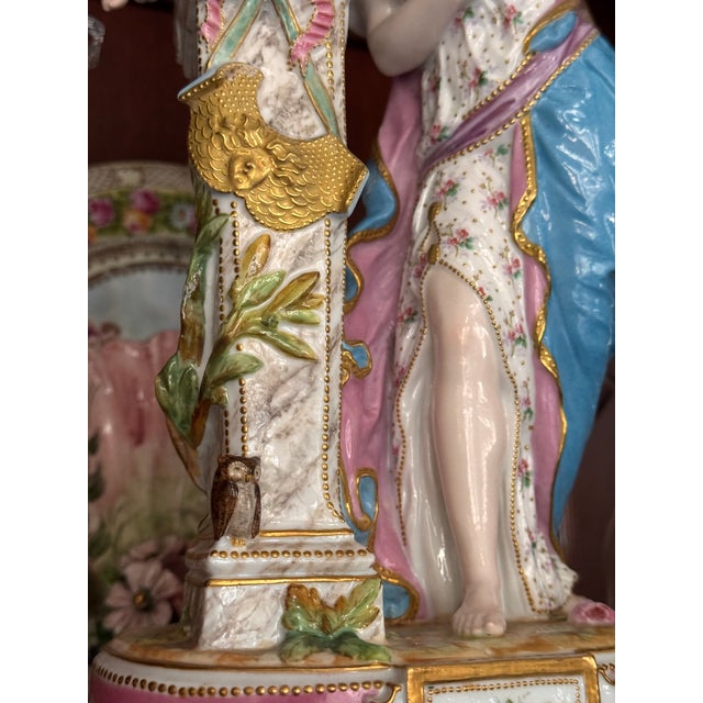 Late 19th Century French Rococo Revival Vion & Baury Porcelain Figure For Sale - Image 9 of 18